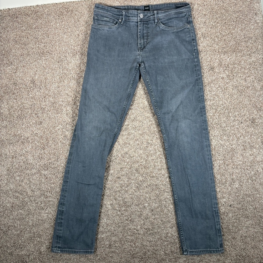 Hugo Boss Candiani Denim Mens Slim Fit Jeans Charcoal Grey Delaware 32x31
